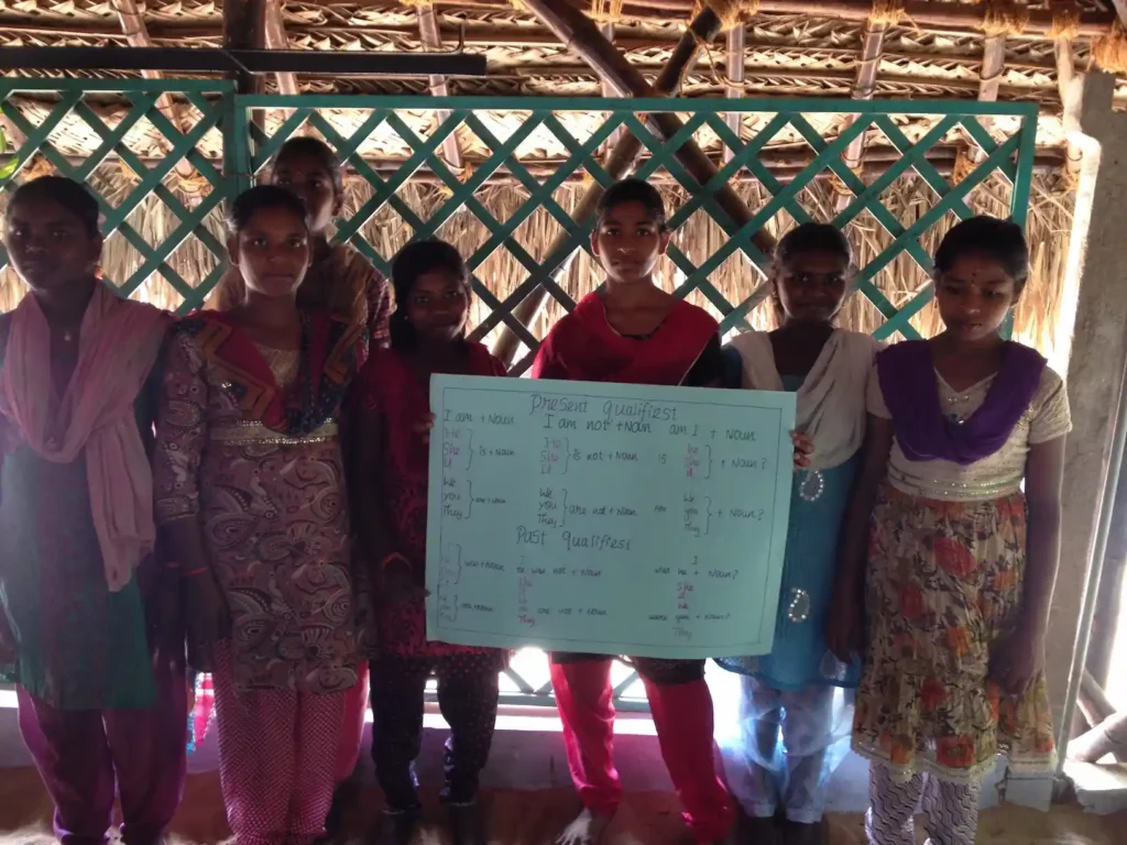 Talking in english class for villages tamil medium students