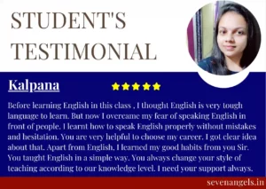 Excellent english spoken training for working professionals