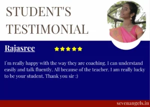 Confidently English speaking skills feedback
